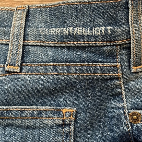 Current/Elliott The Stiletto Skinny Cropped Jean in Carnival NWT - Picture 9 of 14